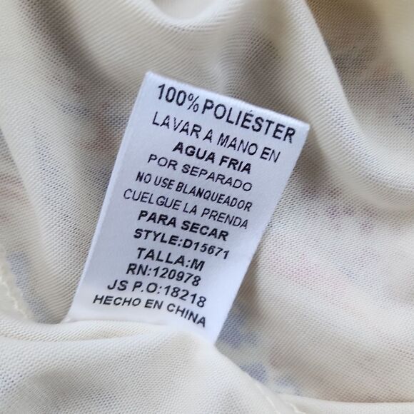 Anthropologie - Entro - Paisley Print One Shoulder Dress Tie Waist Ruffled Hem M - Picture 6 of 8